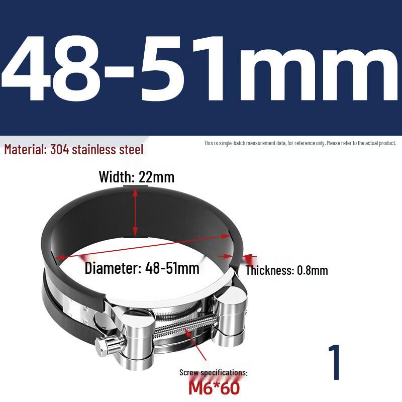 

Yishuxiang 304 Stainless Steel Heavy-Duty Hose Clamps