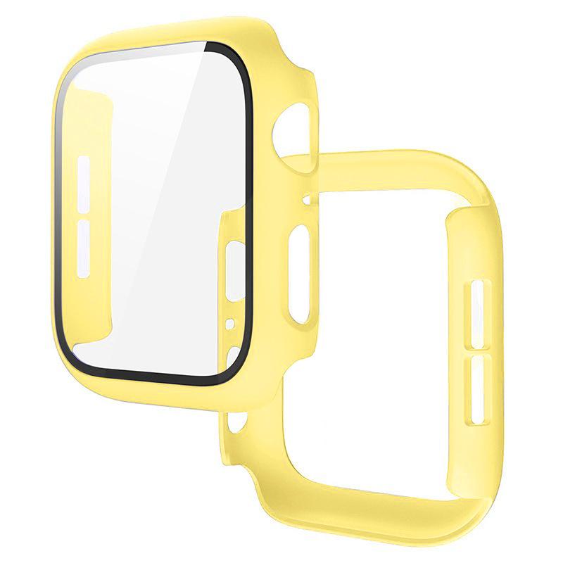 PC Case+Tempered Screen Protector For Apple Watch Ultra 3-1 11 10 46/42mm Integrated Hard Shell iWatch 9 8 7 6 5 4 SE 45mm 44mm