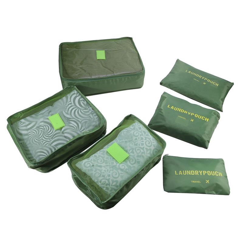 6 Stück Reise-Organizer Aufbewahrungsbeutel Tragbarer Reisekoffer-Organizer Reisetasche für Damen Gepäck-Organizer Kleider Schuhe Tasche