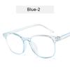 Retro Mens Glasses Frame Fashion Computer Eyeglasses Frame Women Anti-blue Light Transparent Clear Pink Plastic Frame