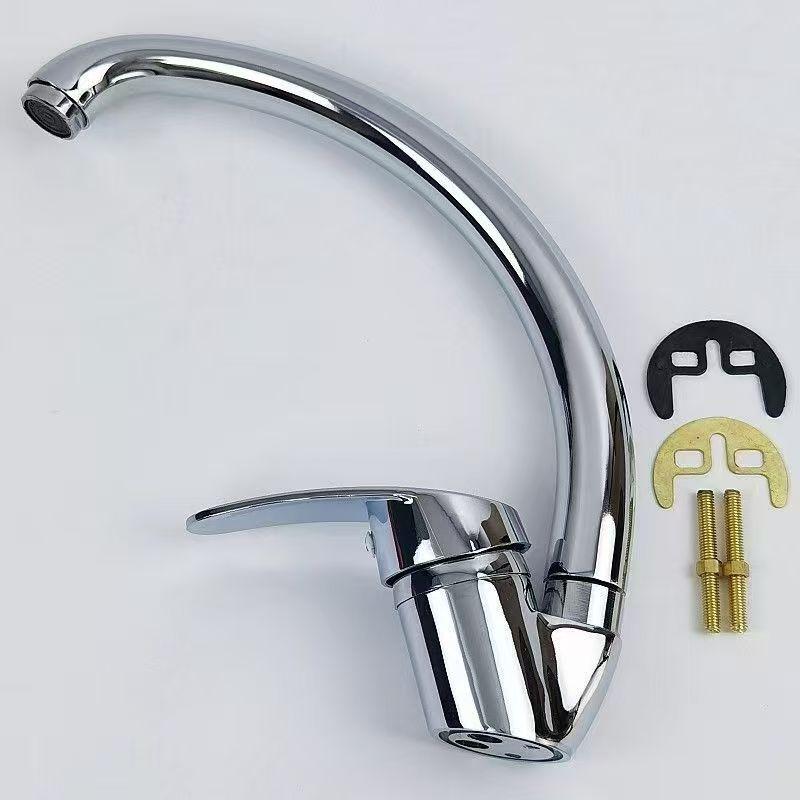 Customized Modern Kitchen Stainless Steel Faucet, Balcony Ceramic Valve Core, Hot and Cold Kitchen Chrome Mixer Faucet