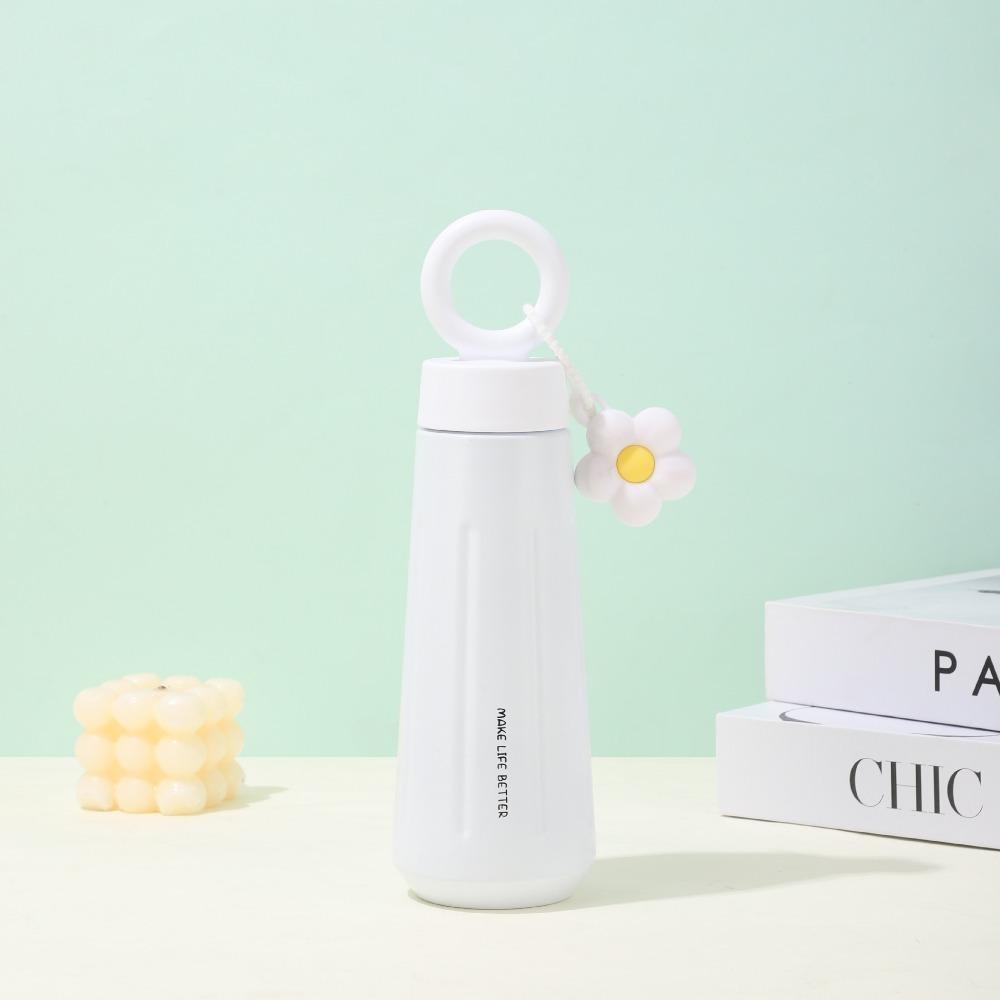 

Нержавеющая сталь Нержавеющая сталь Чашка Лепесток Изолированная чашка Креативная бутылка для воды белый