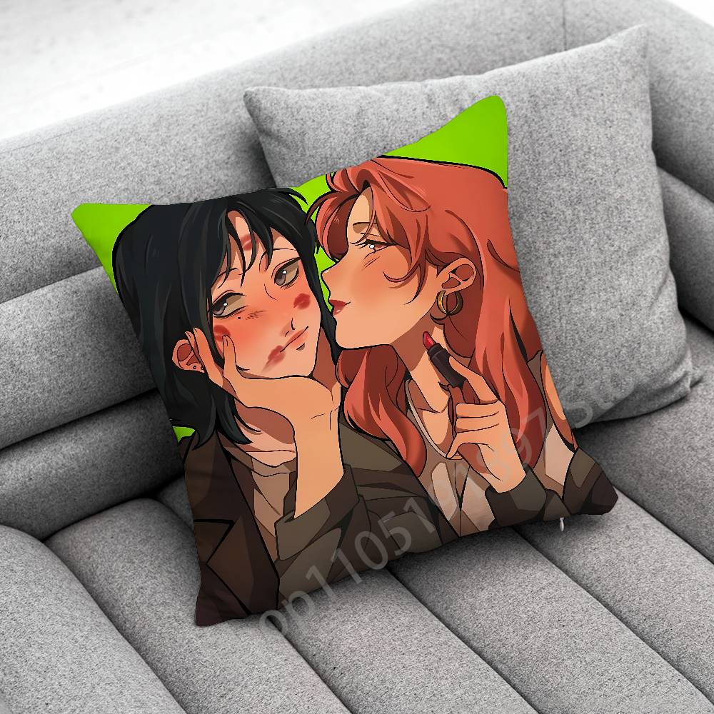 Mitsuki Koga Aya Tgswiiwagaa Throw Pillow Case For 55x55cm 30x30cm 50x50cm 45x45cm 40x40cm Square Chair Pillowcase Case
