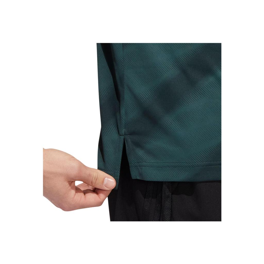 Adidas Statement Print Golf Polo Shirt Men Tops Dark-Green HF9040