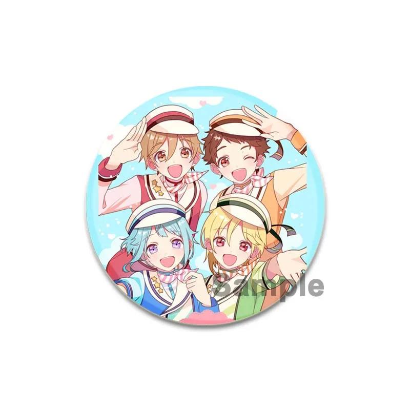 

32/44/58 мм аниме ансамбль звезд брошь для одежды шляпа рюкзак круглые булавки ручной работы мультфильм косплей значки аксессуары подарок 32mm