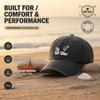 [Vintage Baseball Cap] The Golf Father Print Polyester Soft Adjustable Curved Brim Casual Outdoor Sports Golf Hat For Dad Gift