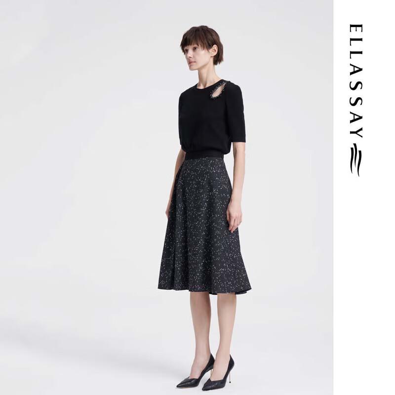 ELLASSAY Elegant Mid-Length A-Line Skirt