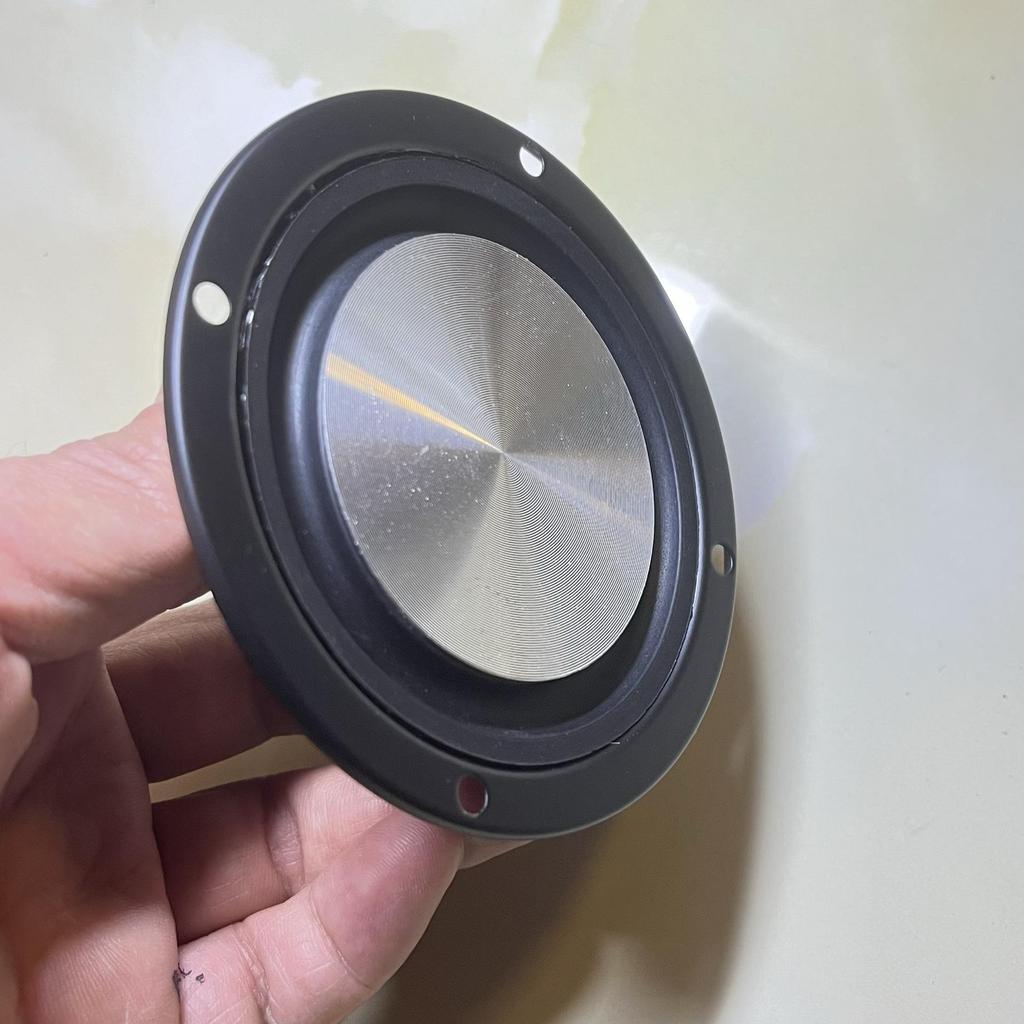 4" x 3" Inverted Edge Bass Diaphragm Radiator with 5" x 6" Bracket for Passive Vibration Cones - Audio Accessory