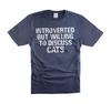 Introvert T-Shirt Cat Owner Shirt Cat Mom Cat Dad Shirts Anti Social Person Tee