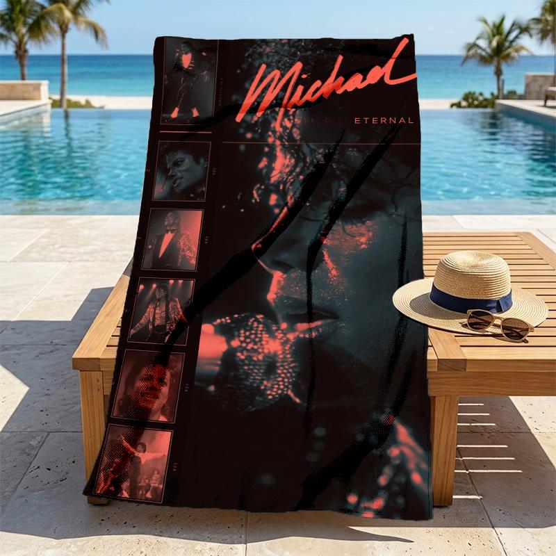 Michael Jackson Stilvolles Digitaldruck Strandtuch Schnelltrocknende Saugfähige Decke Für Strand Pool Fitnessstudio Reisen