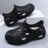 Hole shoes men's thick soles increase height and non-slip two wear couple cool slippers beach bag and premium versatile slippers