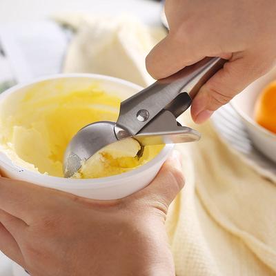 Cucchiaio per Gelato in Acciaio Inossidabile Scavino per Gelato Antiaderente Creatore di Palline di Ghiaccio per Frutta Strumento Cucchiaio per Gelato all'Anguria