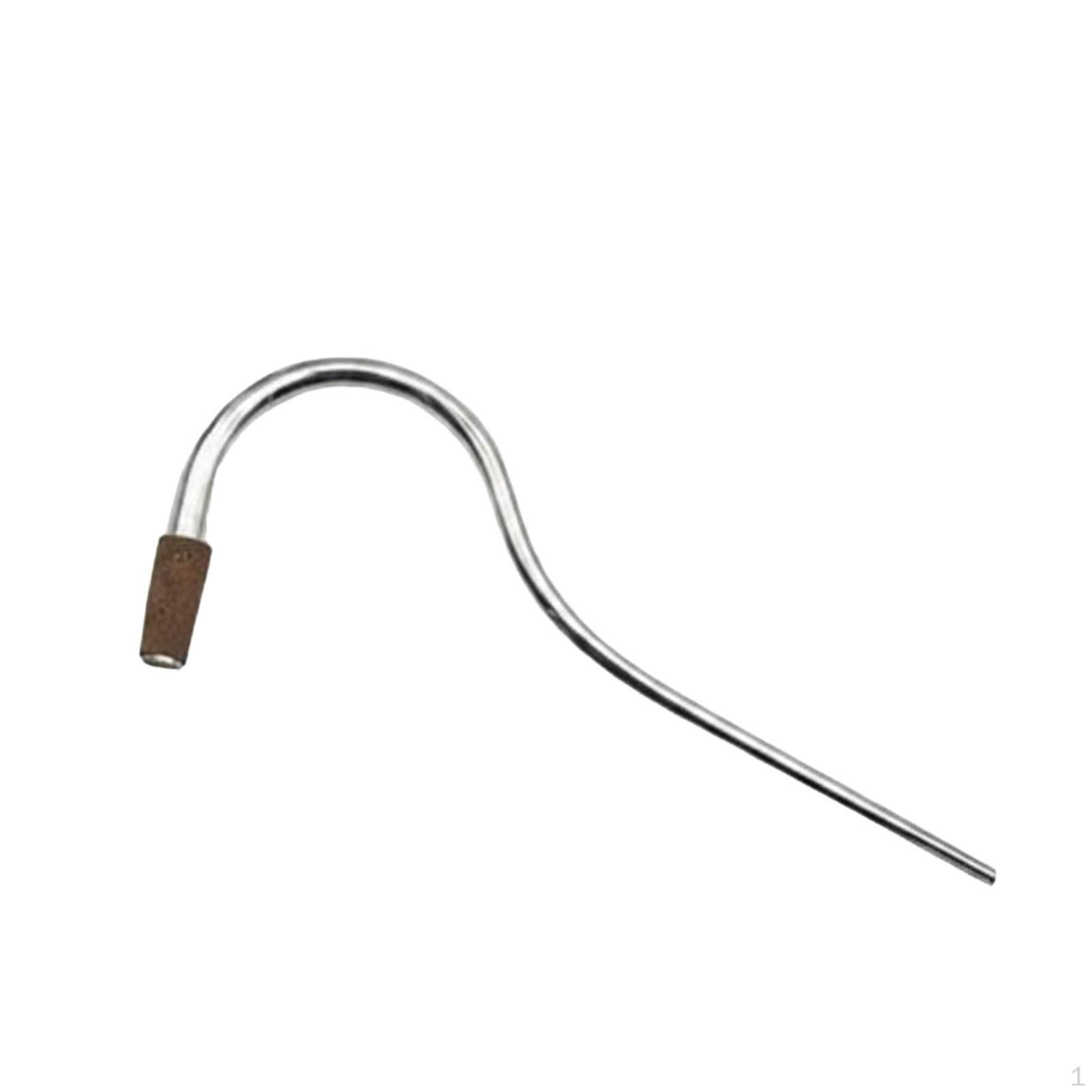 Silver Bassoon Instrument Connector S type Tube Copper Wind Part for Orchestra, Long 21.5CM