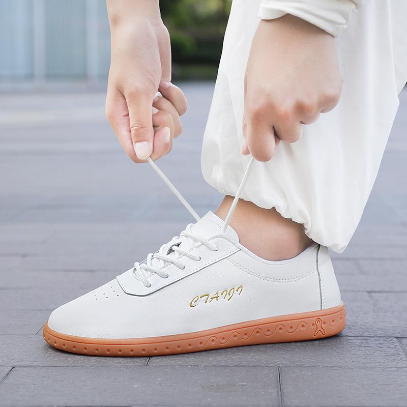 Jinjiang shoes high-end tai chi shoes men's and women's beef tendon soles martial arts shoes tai chi special training shoes non-slip