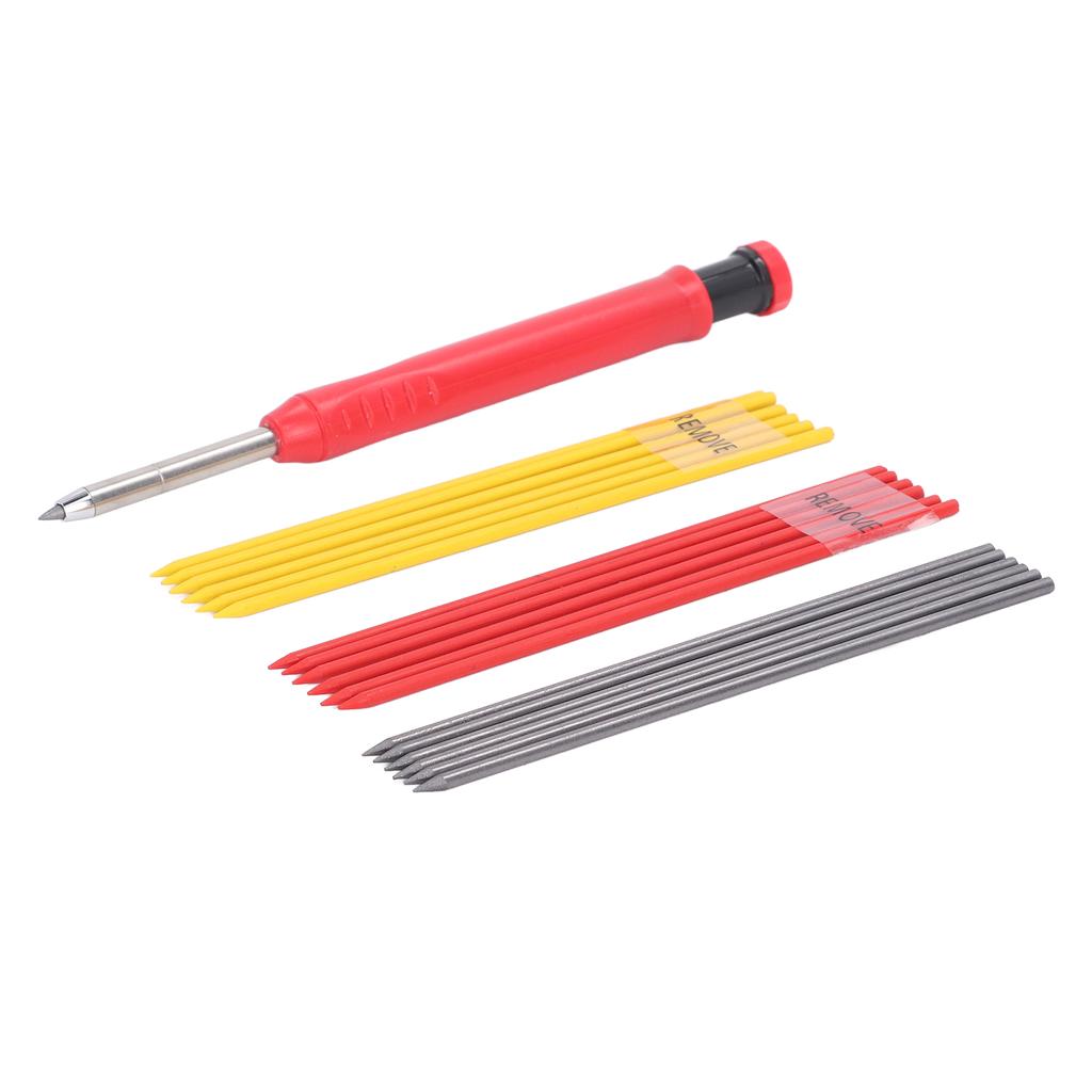 Set de 19 creioane pentru tâmplar, marker pentru tâmplar din carbură de tungsten ABS, cu rezervă