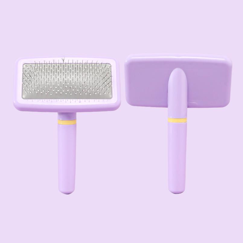 Dog Brush Pet Hair Remover Massage Cat Brush Stainless Steel Combs for Dog Hair Cleaning Comfortable Handle Brushes Pet Grooming