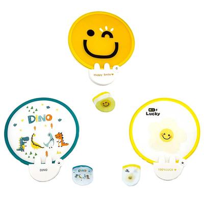 VIVIZHWH Folding Cute Folding Summer Cute Round Easy To Perfect for Fireworks and Pack of 3 Fans, Designs, Ultra-Lightweight, Handle, Mini, Fan,
