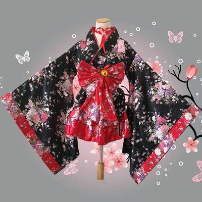 Senbonzakura Cosplay Kimono: Sakura Maid Performance Costume