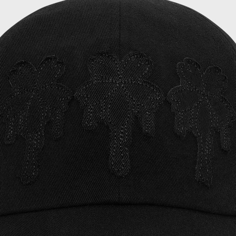 KIMZISU Dripping Patch Ball Cap _ Black