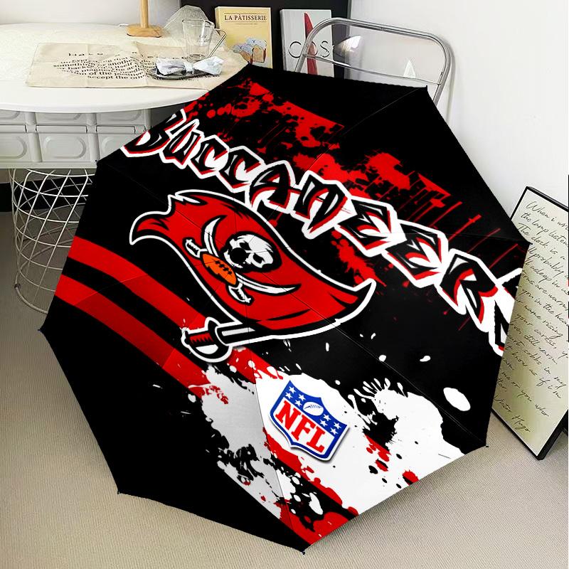 Tampa Bay Buccaneers Logo Umbrella Folding umbrella, automatic umbrella 8-Frame for Travel, camping Use Gift for Halloween Christmas