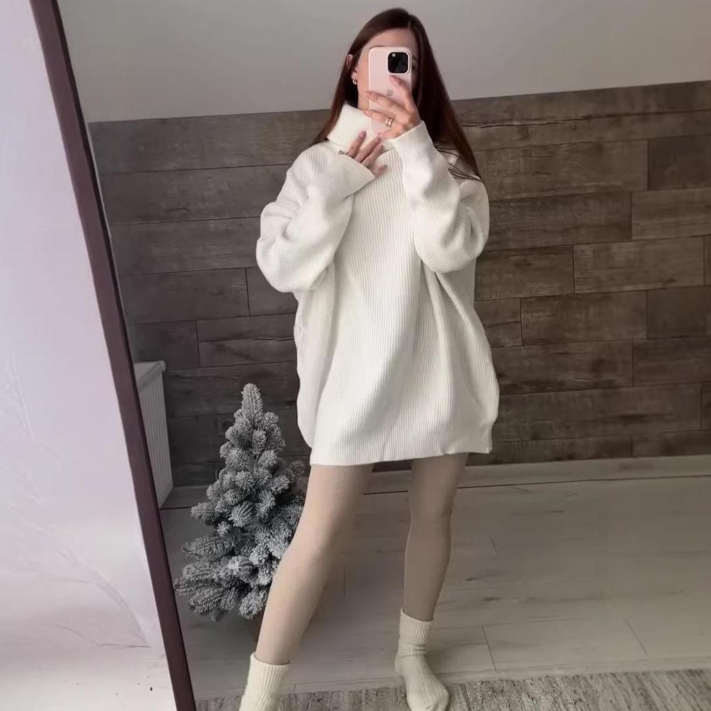 2026 Autumn European Women's High Collar Knit Sweater
