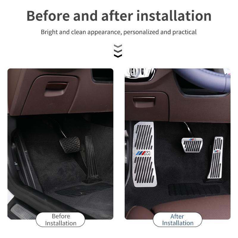 2025 Hot Foot Rest Fuel Brake Gas Pedal Pads Covers Car Accessories For BMW 3 5 Series M3 M4 E90 F10 F30 F15 F25 F20 F32 F48 X5