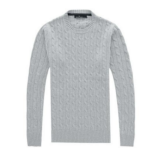 Pánský svetr Menjie Slim Fit s copánkovým vzorem, kulatým výstřihem, jednobarevný, s dlouhým rukávem, jarní/podzimní styl.