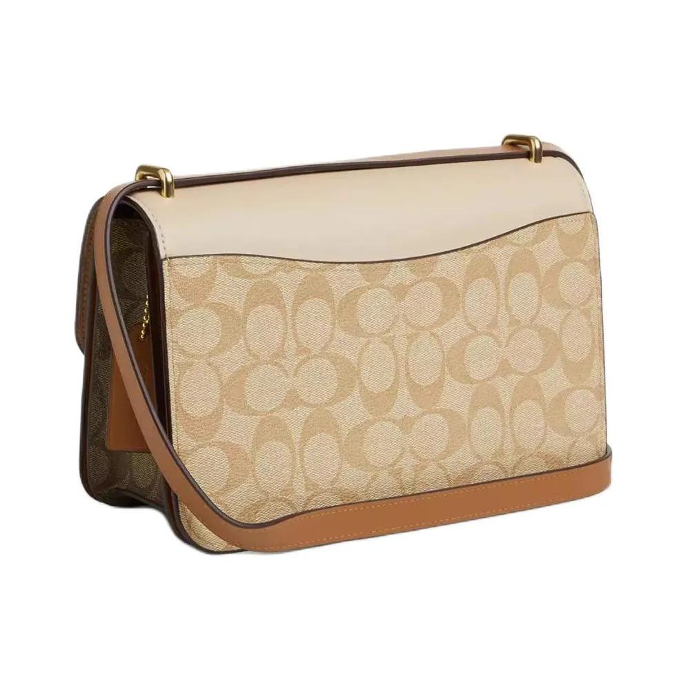 COACH Morgan Cow Leather Crossbody Bags Medium Women's Light Khaki (Unisex) Crossbody Bags CR331 IMWQ4