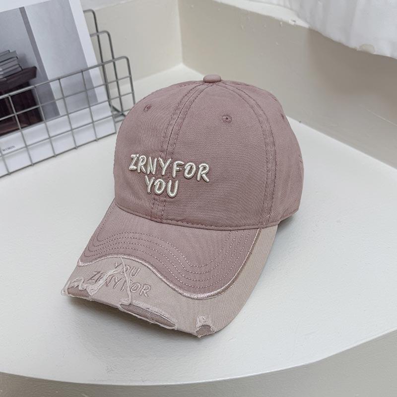 Embroidered Color Block Baseball Cap With Adjustable Fit For Summer Casual Men Women