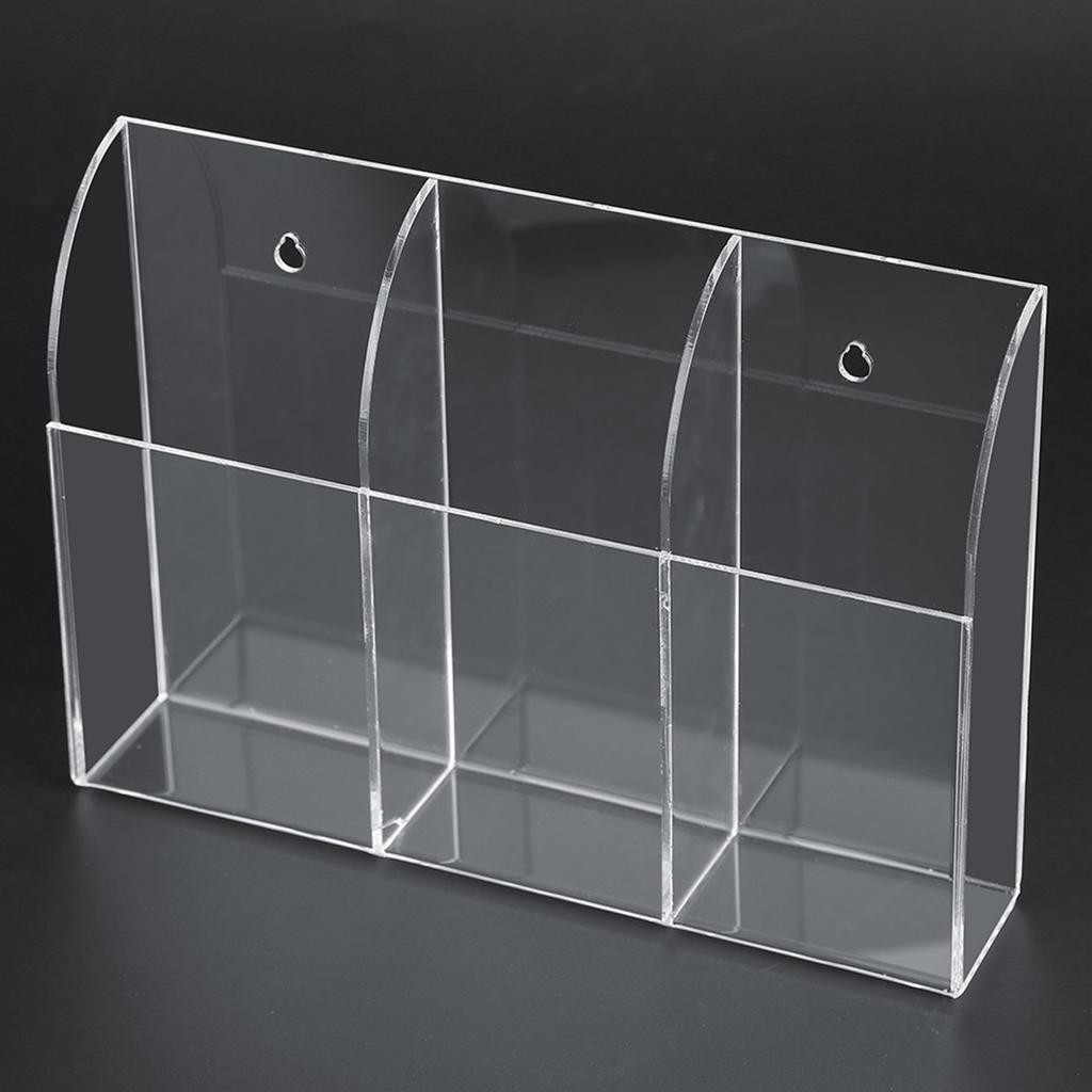 Acrylic Air Conditioner Remote Control Holder Case Storage Box Wall Mount