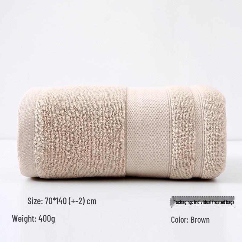 Crystal Embroidered Solid Color Thick Bath Towel - Enlarged Adult Wrap Small: 34*74±2 cm