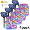 Outdoor Solar String Lights LED Waterproof Copper Wire Xmas Garden Party Decor