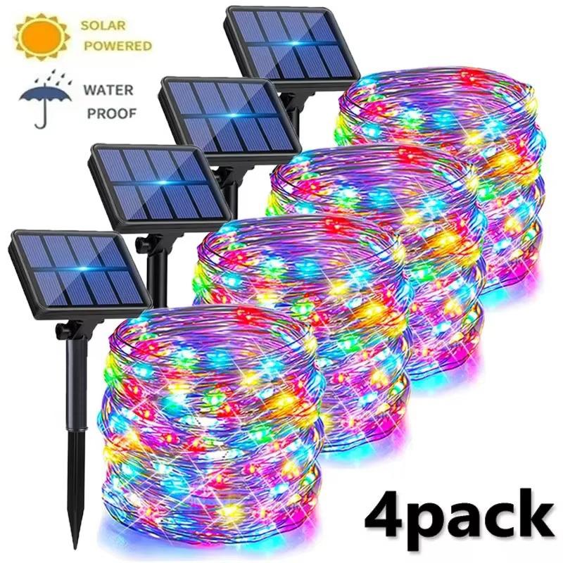 Outdoor Solar String Lights LED Waterproof Copper Wire Xmas Garden Party Decor