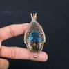 Watermelon Tourmaline Gemstone Pure Copper Wire Wrapped Handmade Pendant Jewelry For Her