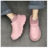 Unisex EVA Hausschuhe Rutschfest Wasserdicht Ölfest Küchenschuhe Indoor Lässig Flach Baumwollpantoffeln Weiche Sohle Klobige Sandalen