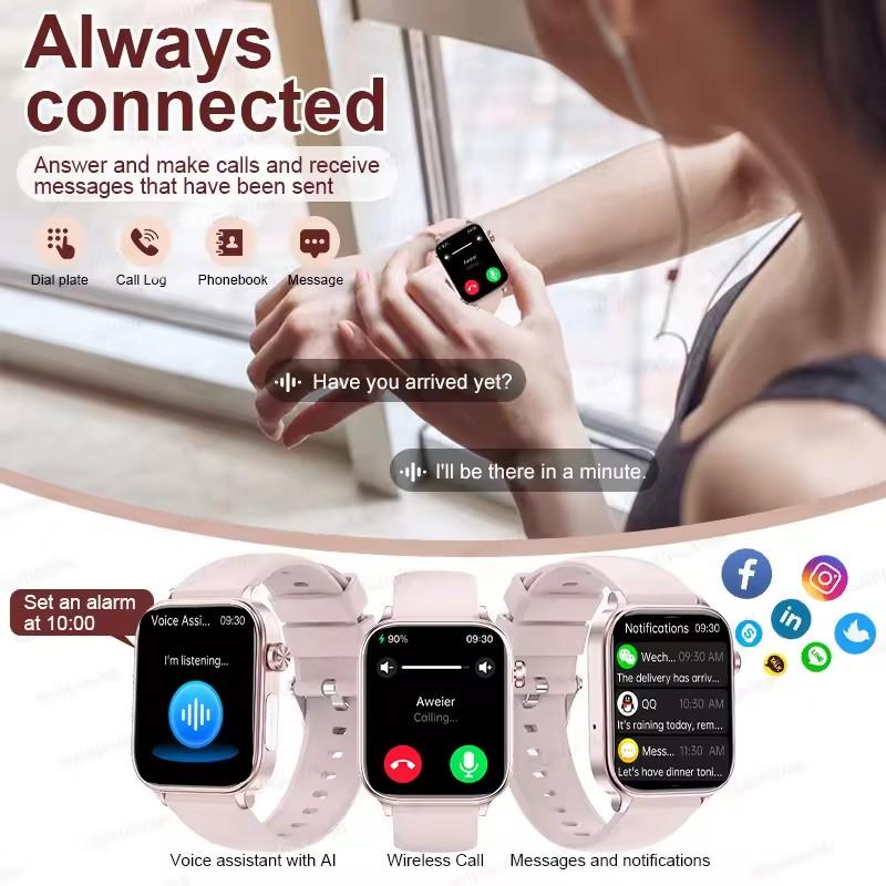2026 New ECG+PPG Monitoring Smart Watch Women Blood Pressure Blood Lipid Uric Acid Women Menstrual Health Tracker Smartwatches