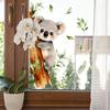 Creative Watercolor Koala Glass Sticker Decoration for Children's Room, Bedroom and Dining Room Window Beautification