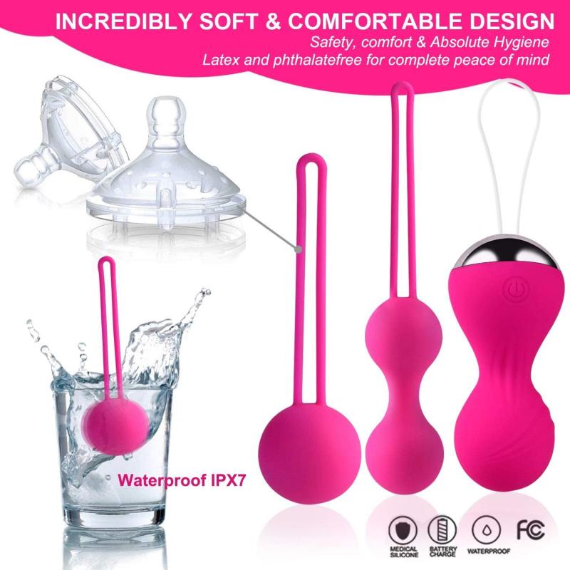 Wireless Remote Control Egg Vibrator 10 Speeds Vaginal Kegel Balls Postpartum Pelvic Floor Exerciser Adult Toy