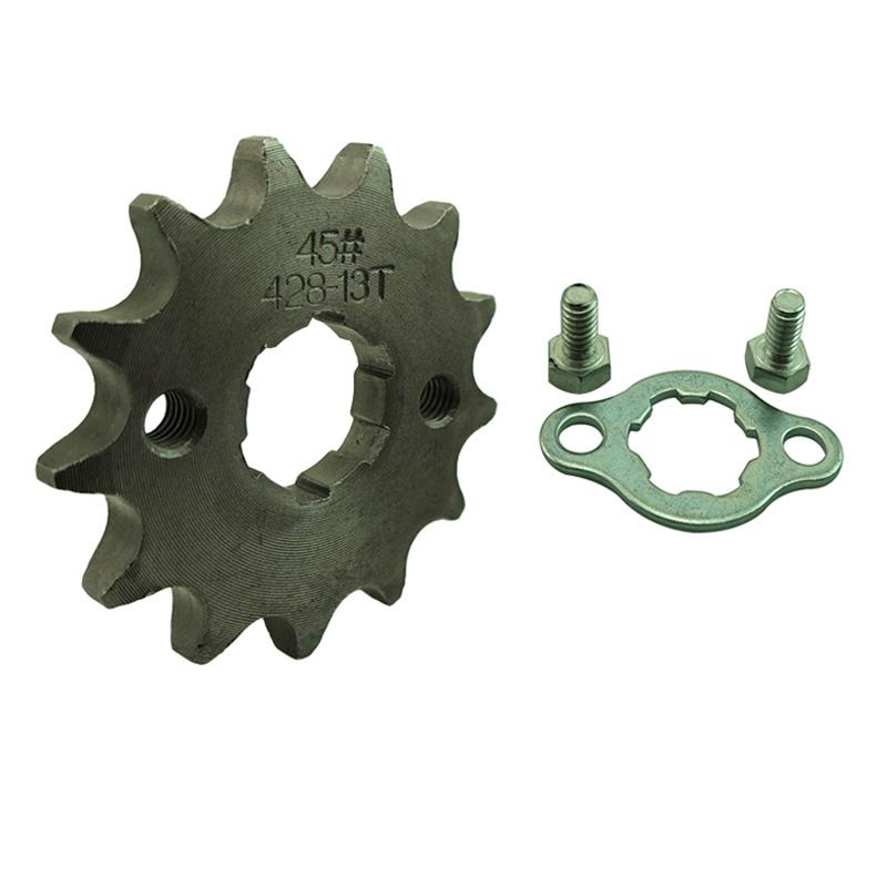 428 13 Tooth 20mm Front Chain Sprocket Gear For 50cc 70cc 90cc 110cc 125cc 140cc 150cc 160cc Engine ATV Quad Pit Dirt Trail Bike