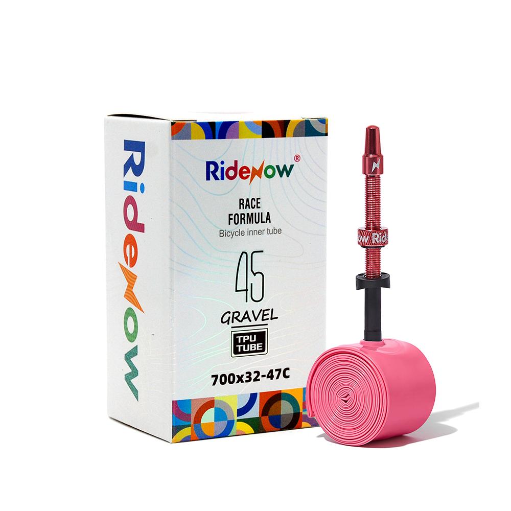 RideNow Tpu Inner Tube Metal Nozzle Gravel 45g MTB 29inch 56g Removable Valve Cores External Thread Tube with 1pc Tire lever