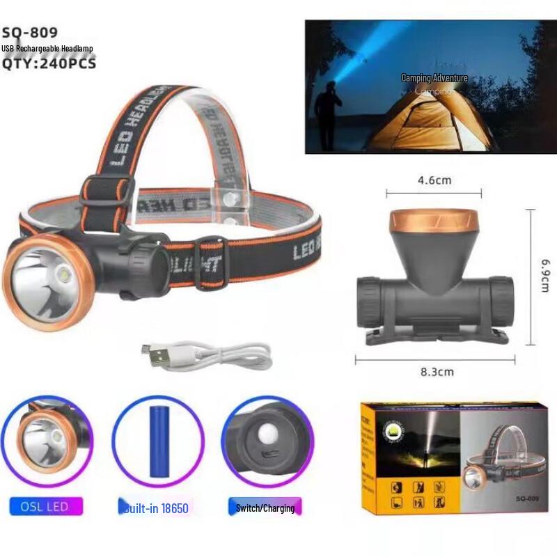 

UOSU SQ-809 Rechargeable Waterproof LED Headlamp