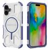 BIBERCAS J-16 Transparent Series For iPhone 16 Case Compatible with MagSafe TPU+PC Phone Cover