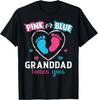 Gender Reveal Granddad Loves You Pink or Blue T-shirt