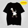 Fun Food Style Chef Printed Tshirt Simple Cartoon Style Summer Casual And Comfortable Short Sleeved Top