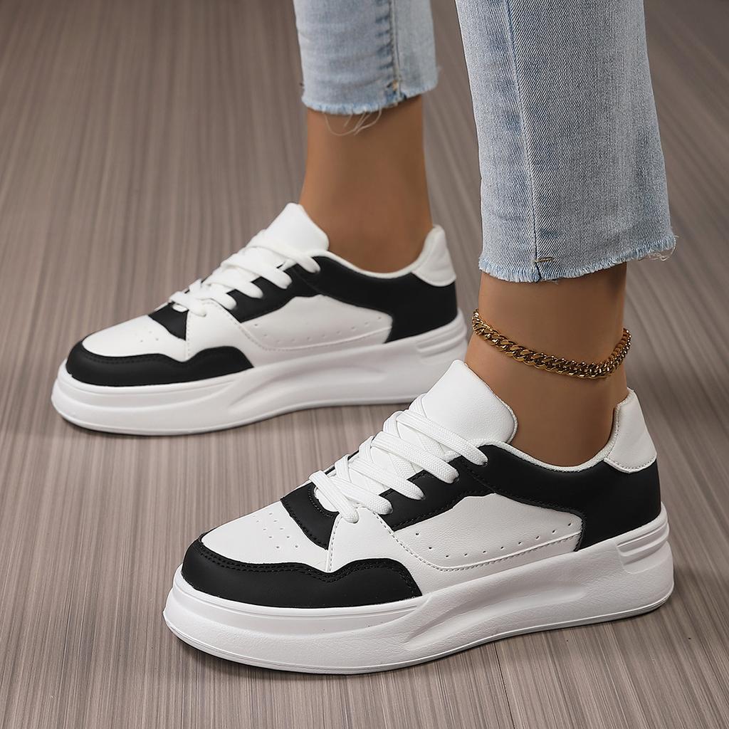 Trendy couple fashion board shoes soft sole comfortable casual sports single shoes lace up light outdoor flats