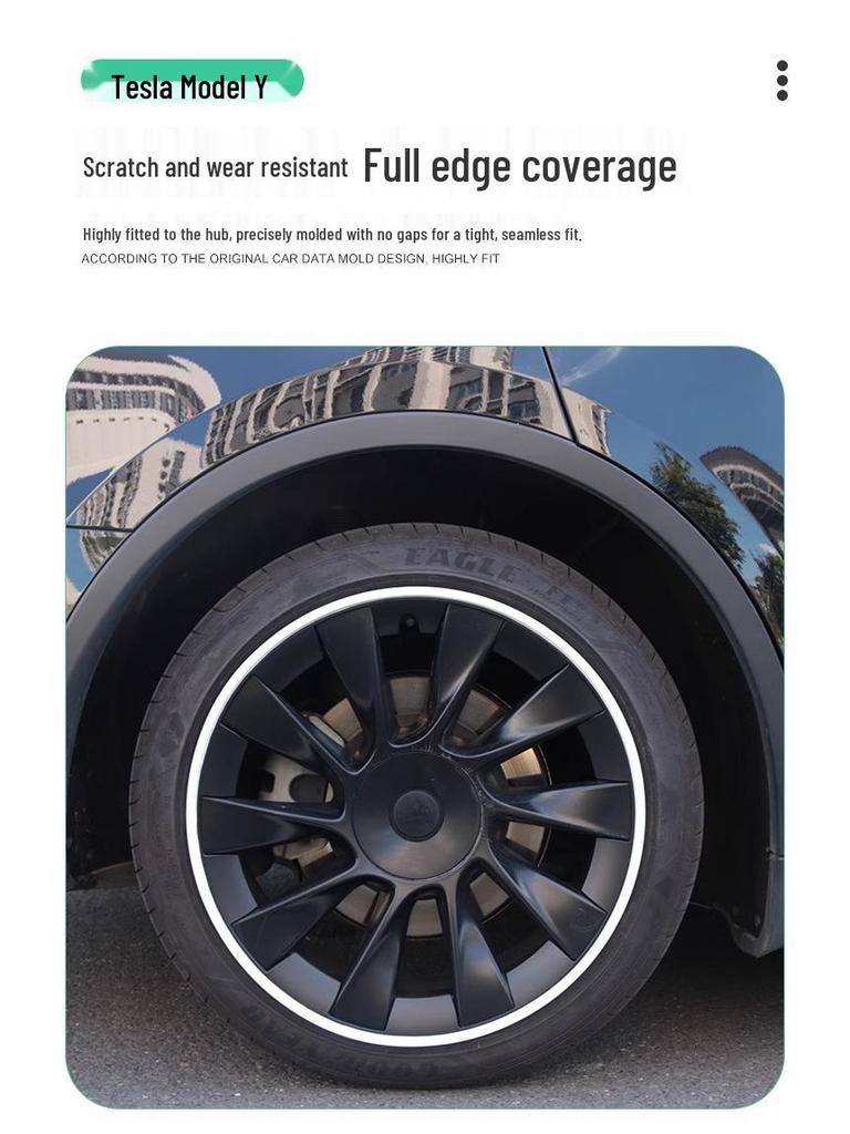 20-inch Wheel Hub Protector for Tesla Model Y - Anti-Scratch Exterior Accessory