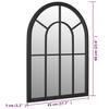 Black Mirror 60x45 cm Iron for Indoor Use