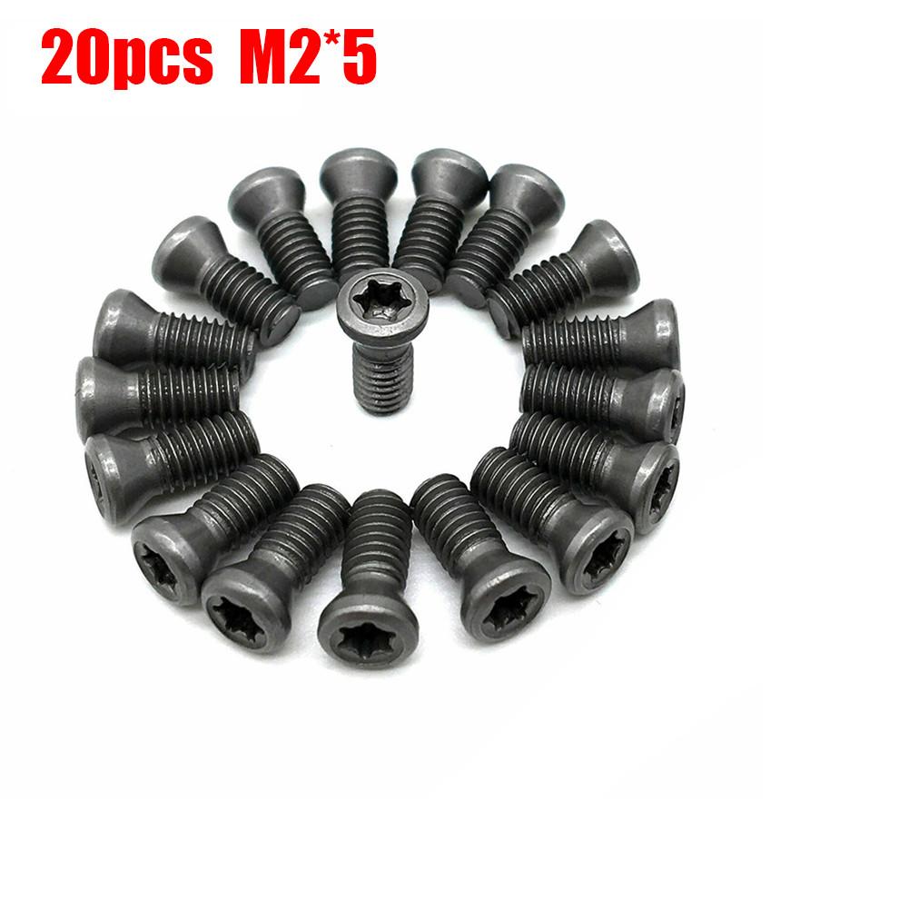 20 Pack Torx Screws M2 M2 5 For M3 For M3 5 M5 for Replacing Carbide Blades in CNC Lathe Tools Suitable for Tool Holders
