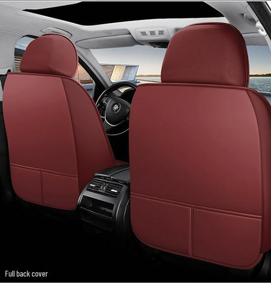 All-Season Full Leather Car Seat Cushion