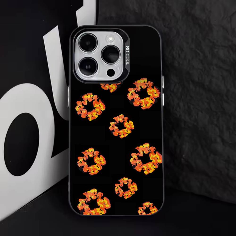 Flower D-Denims T-Tears Phone Case For iPhone 17,16,15,14,13,12,11,Pro,Max,Plus,E,Air,Mini Black Tpu Cover iPhone13PRO